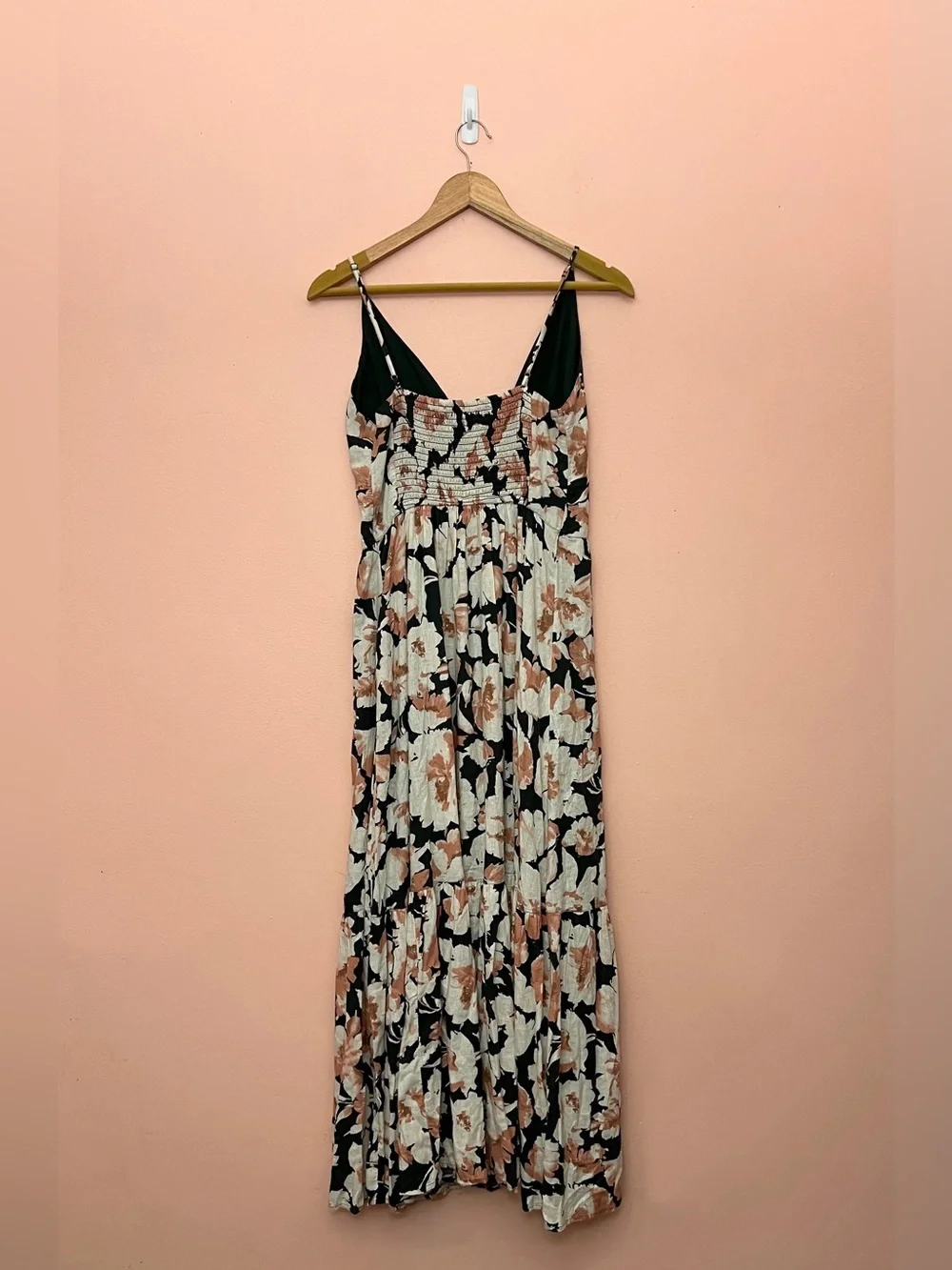 NWT Abercrombie & Fitch Green Floral Button Front Maxi Dress Medium